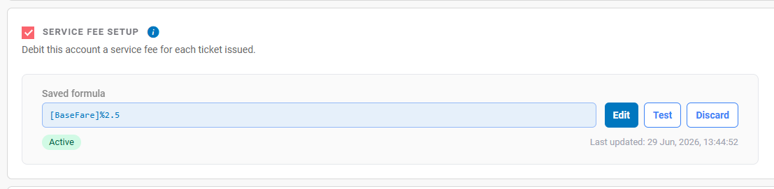 Active formula summary view